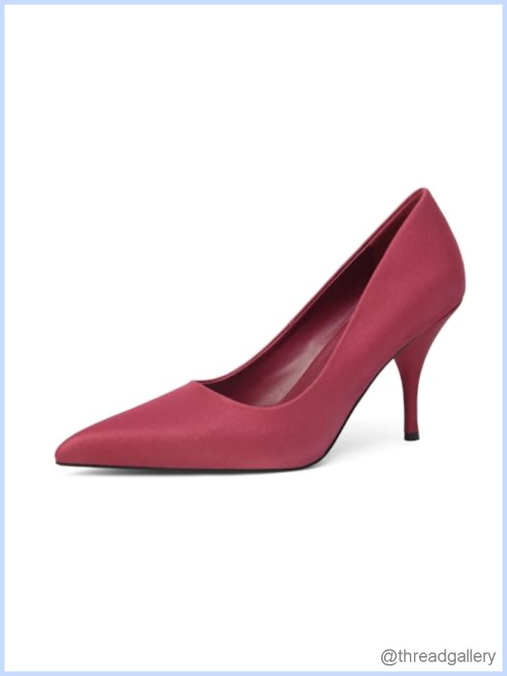 Women's Stiletto Pumps 3.5 Inch Pointed Toe High Heels Faux Leather Dress Shoes